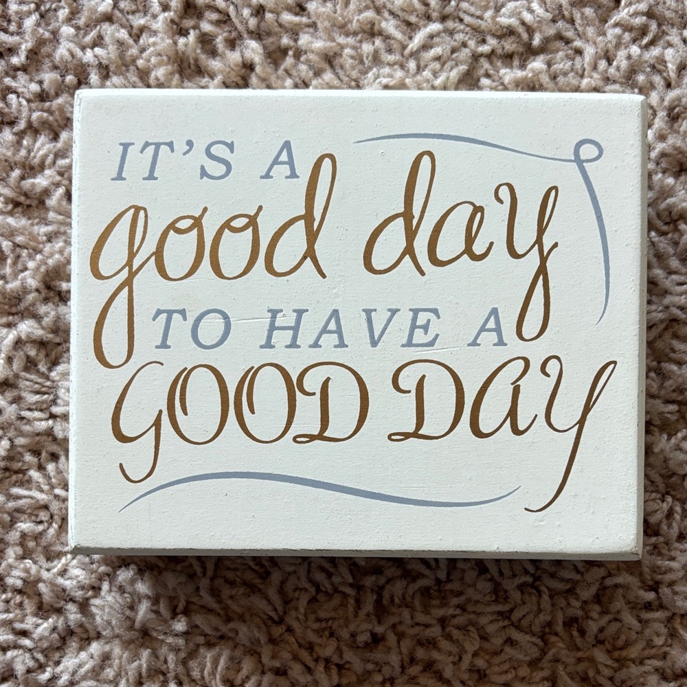Inspirational Wall Art with Brown and Gray Text Box